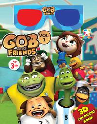 3d Coloring Book - Gob  Dan  Friends Vol. 1