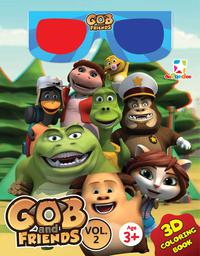 3d Coloring Book - Gob  Dan  Friends Vol. 2
