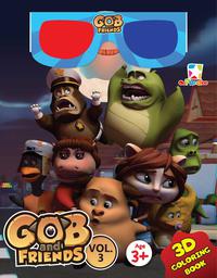 3d Coloring Book - Gob  Dan  Friends Vol. 3