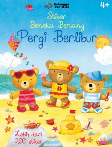 Stiker Boneka Beruang: Pergi Berlibur