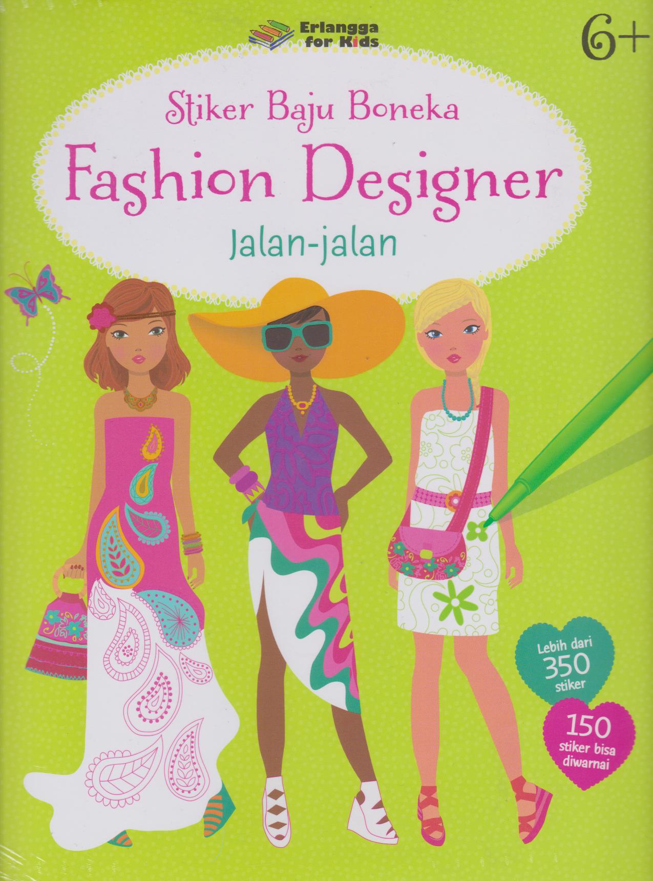 Stiker Baju Boneka: Fashion Designer, Jalan-Jalan