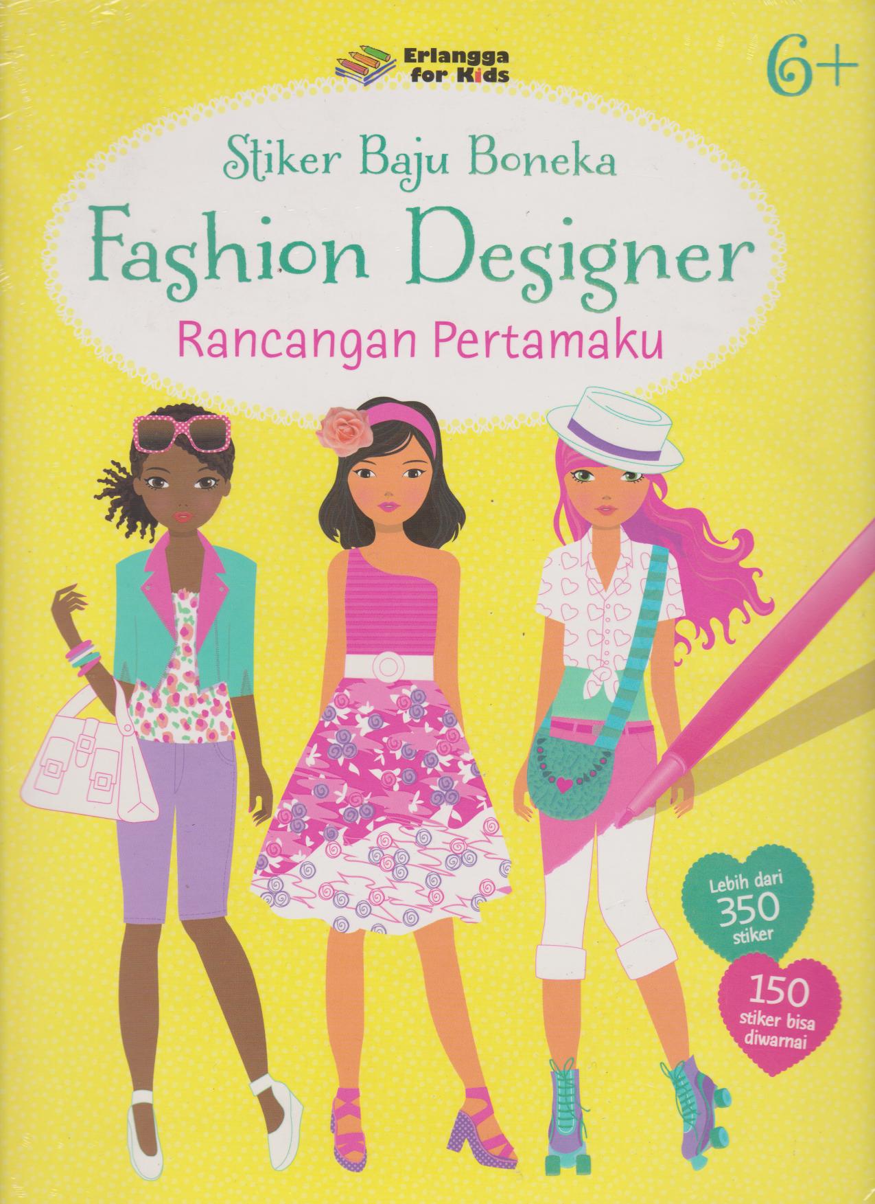 Stiker Baju Boneka: Fashion Designer, Rancangan Pertamaku 