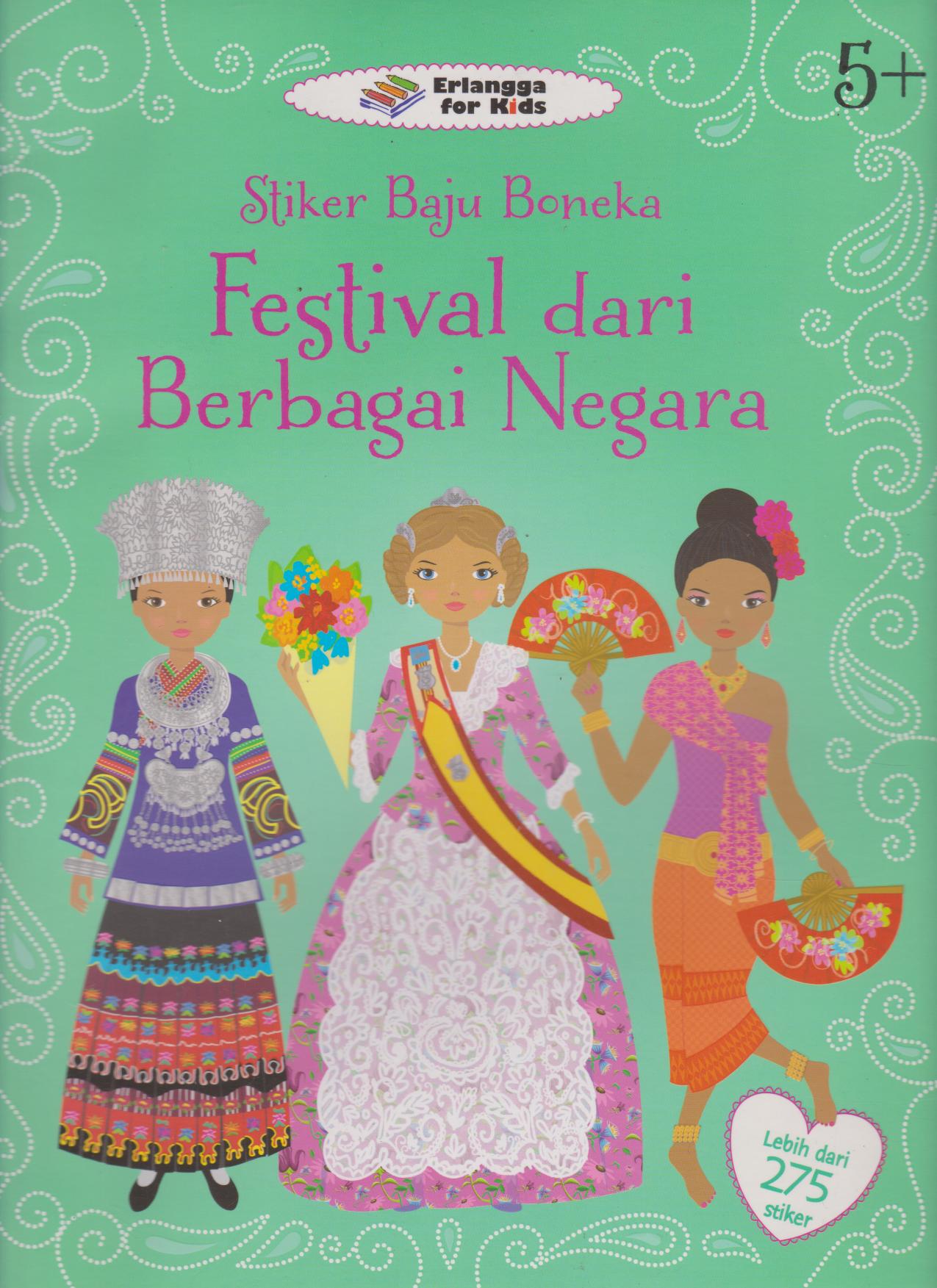 Stiker Baju Boneka: Festival Dari Berbagai Negara 
