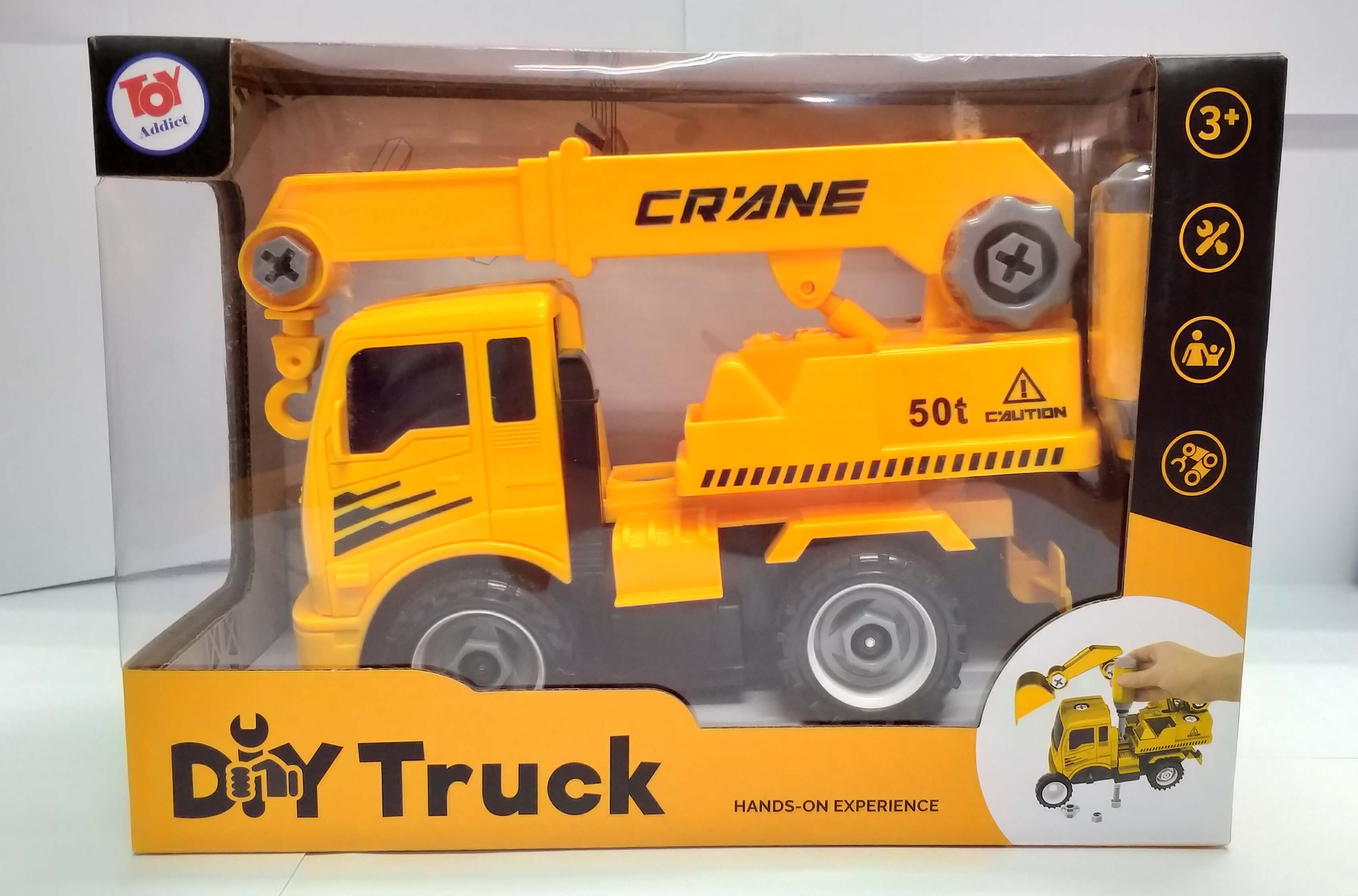 Ta Diy Friction Assembly Truck 3colors Asstcrane