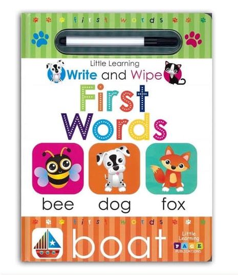 Little Learning Write And Wipe: First Words