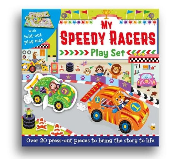 Press-Out And Play Board: My Speedy Racers Play Set