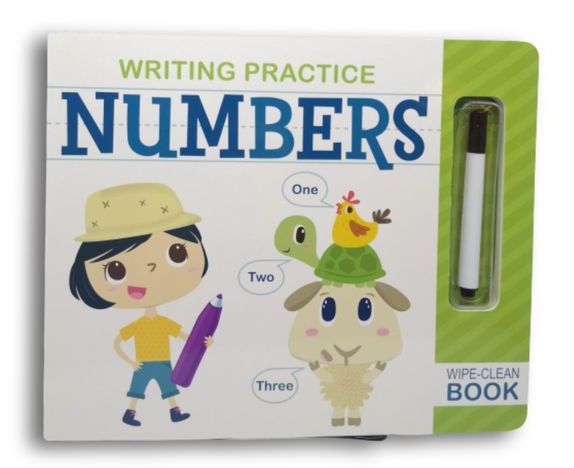 Writing Practice: Numbers Wipe - Clean Book