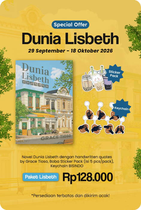 Dunia Lisbeth - Special Offer - Paket Lisbeth - Keychain Eksklusif Bisindo + Bonus Stiker Boba