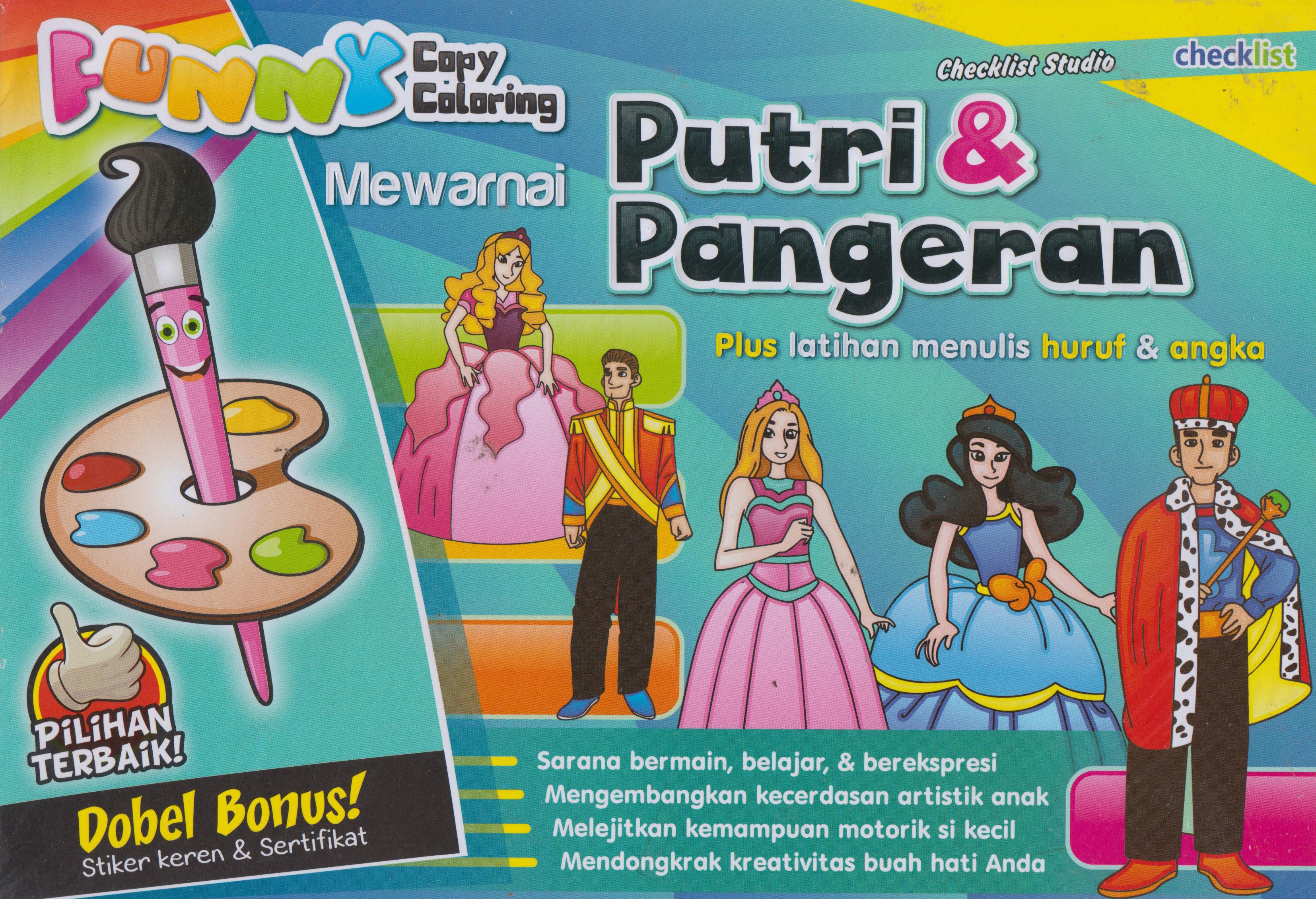 Mewarnai Putri Dan Pangeran: Funny Copy Coloring 