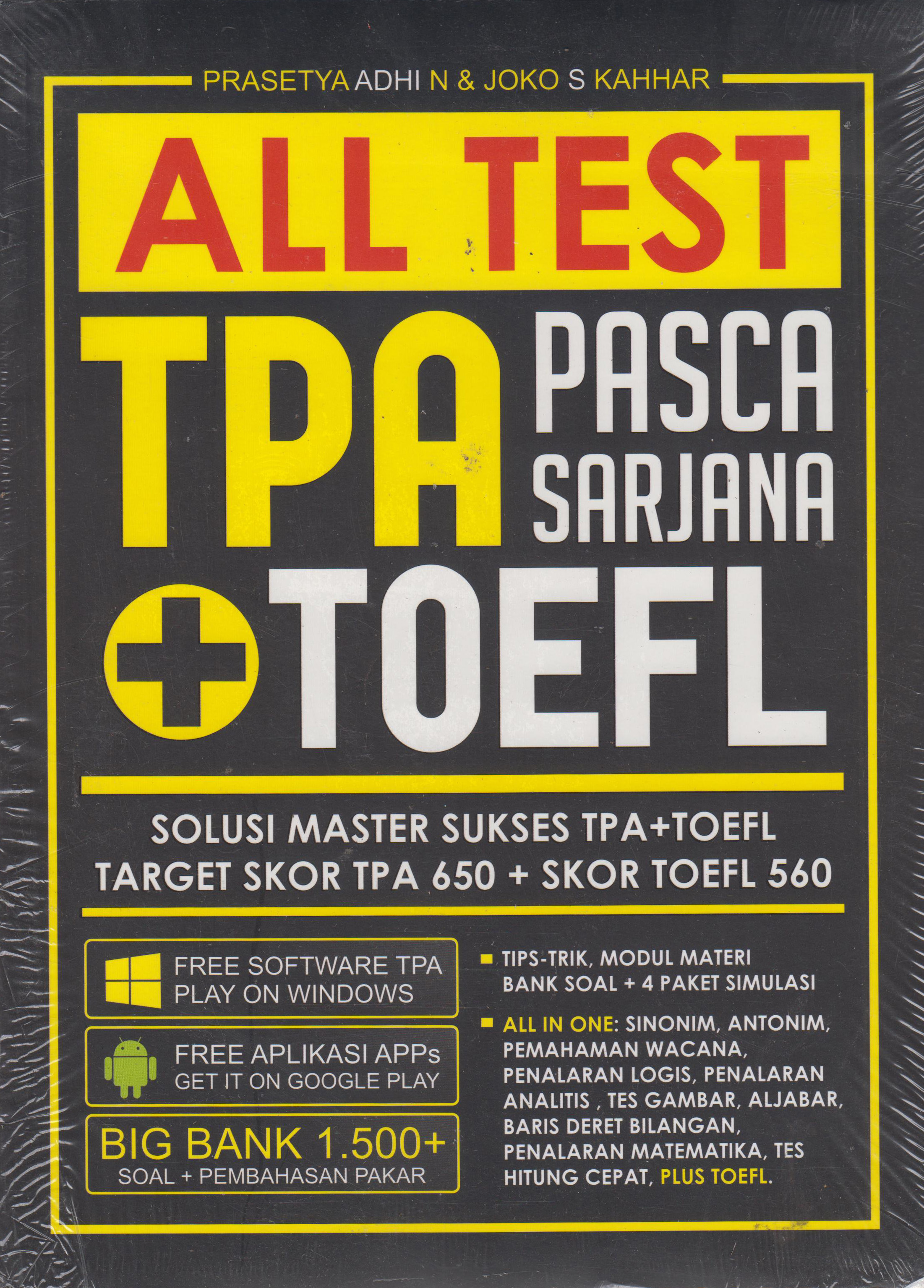 All Test Tpa Pasca Sarjana + Toefl 