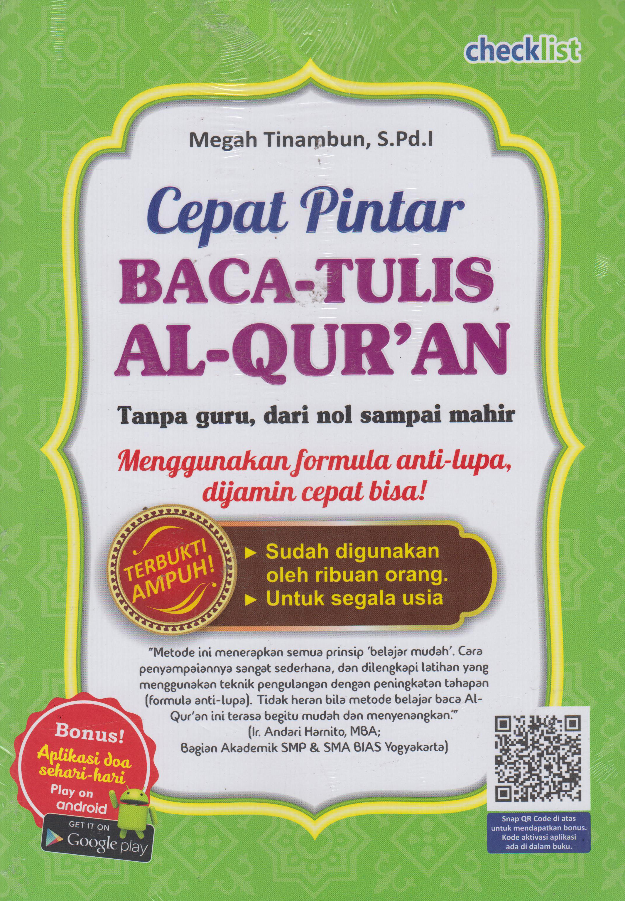 Cepat Pintar Baca-Tulis Al-Qur`an 