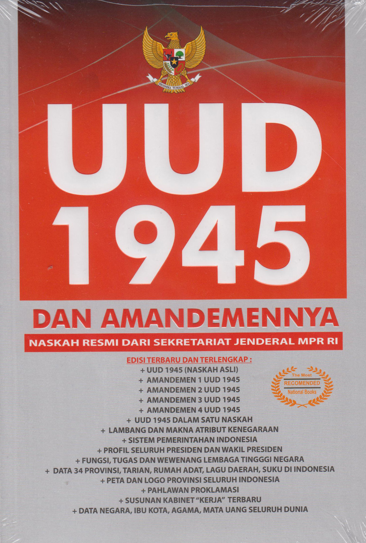 (Certe) Uud 1945 Dan Amandemennya (Naskah Resmi) 