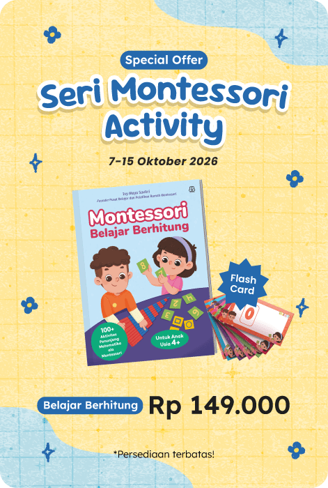 Montessori Belajar Berhitung – Special Offer Seri Montessori Activity + Bonus Flashcard Belajar Berhitung