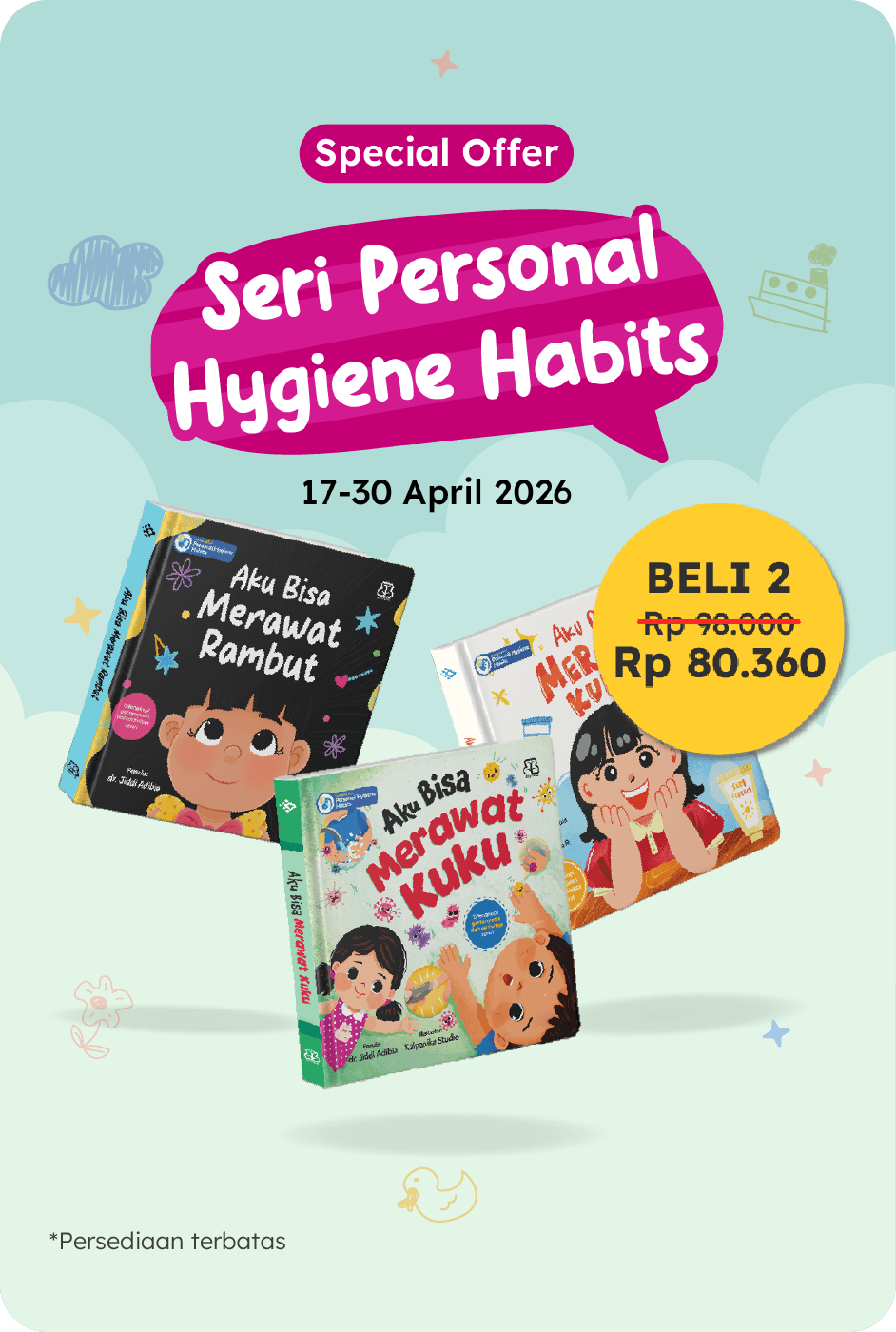 Seri Personal Hygiene Habits - Paket 2 Buku - Special Offer