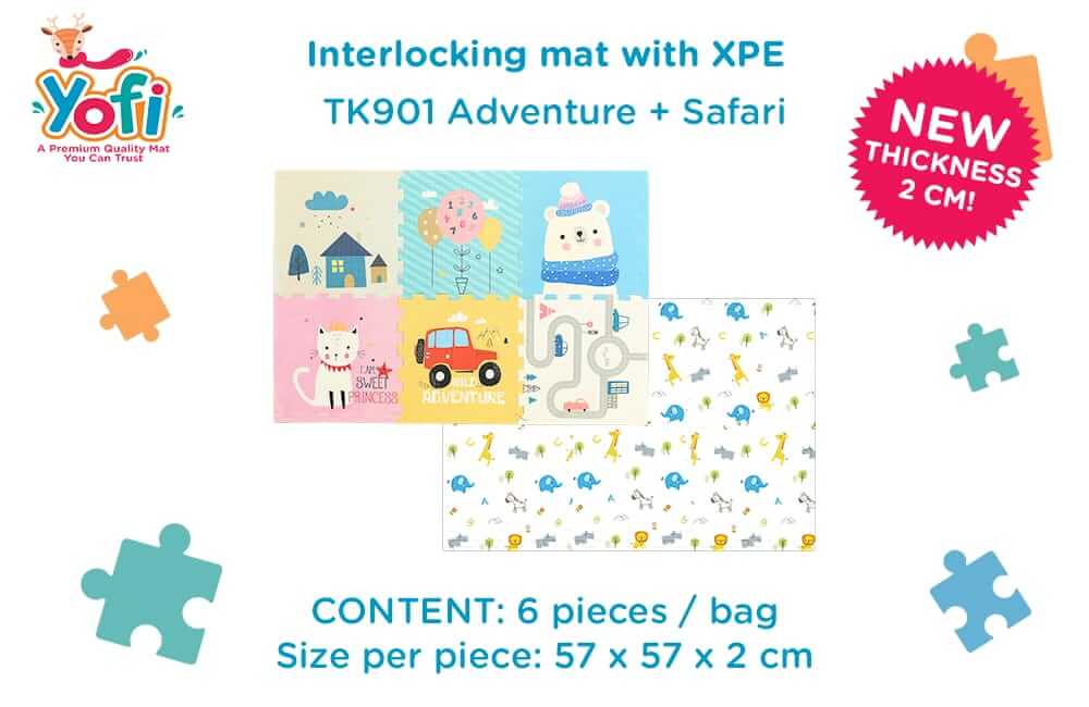 Tk901 Adventure + Safari Interlocking Mat With Xpe  (Alas Lantai)