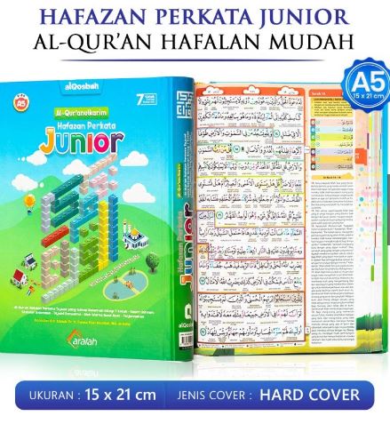 Alq Hafazan Perkata Junior A5 Hc (Arafah) Biru Hijau