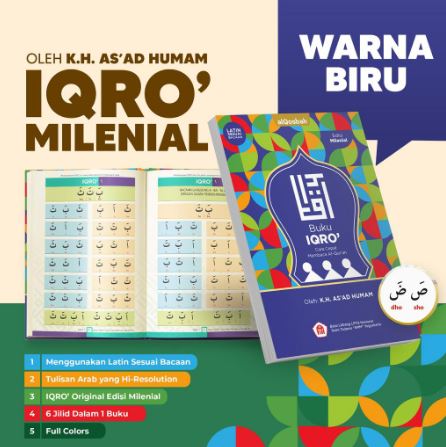 Buku Iqro Milenial Sc Biru