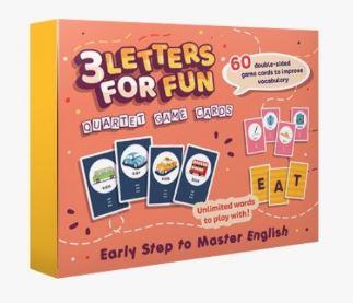 Quartet Game Cards-3 Letters For Fun