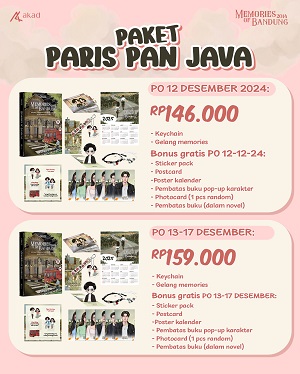 Paket Paris Pan Java - Pre Order Buku Novel Memories Of Bandung 2014 (Po 13-17 Desember 2024)