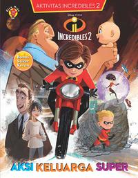 Aktivitas Incredibles 2 + Stiker: Aksi Keluarga Super