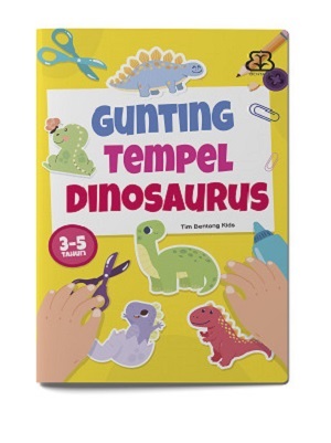 Aktivitas: Gunting Tempel Dinosaurus