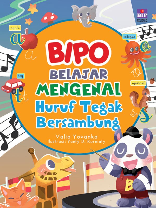 Bipo Belajar Mengenal Huruf Tegak Bersambung