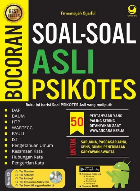 Bocoran Asli Soal-Soal Psikotes
