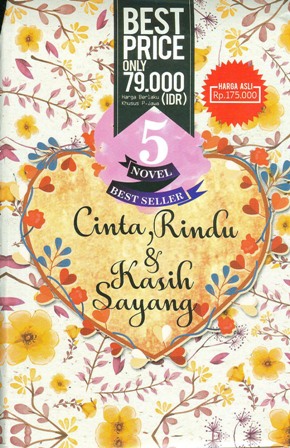 Box Paket 5 Novel Cinta, Rindu & Kasih Sayang