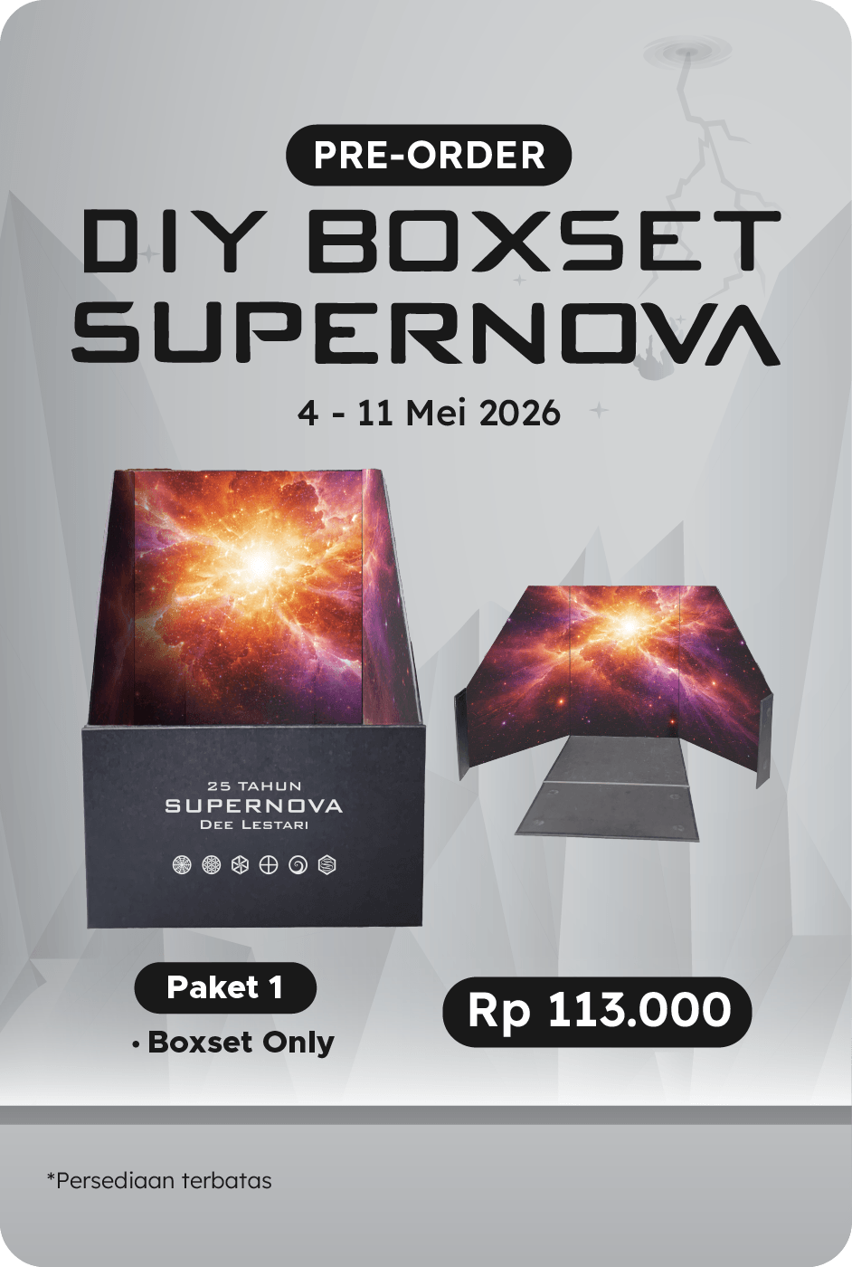 Boxset Supernova - Box Only - Tanpa Buku - Pre Order