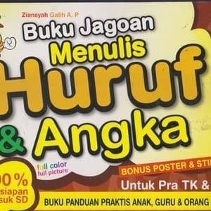 Hfootb-158 Buku Jagoan Menulis Huruf Dan Angka