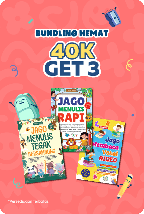 40k Get 3 Aktivitas Membaca & Menulis - Bundling Hemat