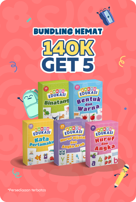 140k Get 5 Kartu Edukasi - Bundling Hemat