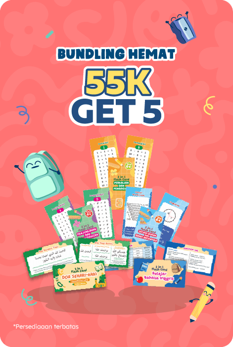 55k Get 5 Flash Card Ring - Bundling Hemat