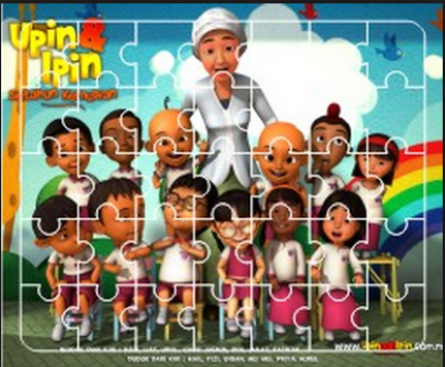 Puzzle Koleksi Upin & Ipin: Bermain Bola