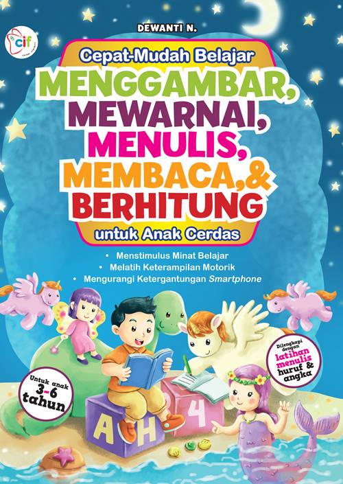 Cepat- Mudah Belajar Menggambar,mewarnai,menulis,membaca Dan Berhitung Untuk Anak Cerdas | Sc010117