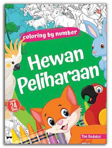 Coloring By Number Hewan Peliharaan
