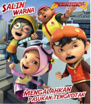 Salin Warna Boboiboy - Mengalahkan Pasukan Tengkotak