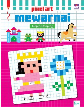 Pixel Art Mewarnai : Negeri Dongeng