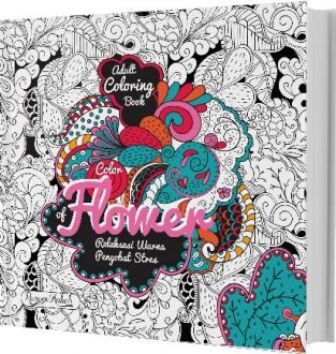 Adult Coloring Book : Color Of Flower