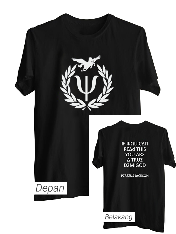 T-Shirt Percy Jackson Hitam