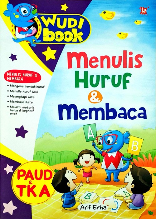 Wudi Book: Menulis Huruf & Membaca Paud & Tk A