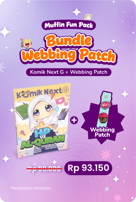 Muffin Fun Pack – Komik Next G Vol. 610: Hp Vs Al-Qur'an + Exclusive Webbing Patch