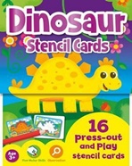 Dinosaur Stencil Cards