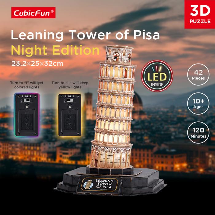 Leaning Tower Of Pisa Night Edition