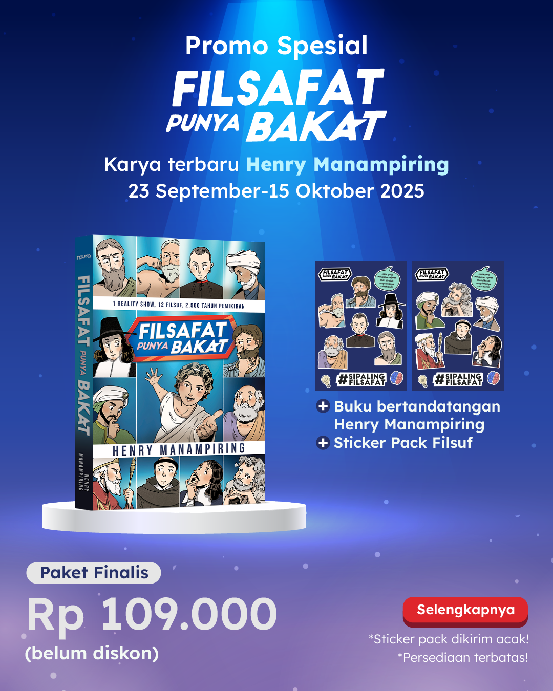 Filsafat Punya Bakat - Special Offer - Paket Finalis - Bertandatangan Sticker
