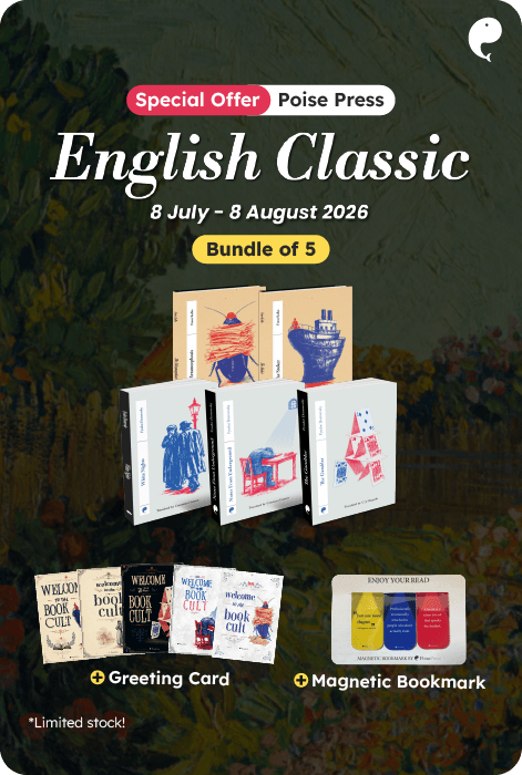 Bundling Eksklusif 5 Buku English Version Poise Press + Greeting Card + Magnetic Bookmark Set