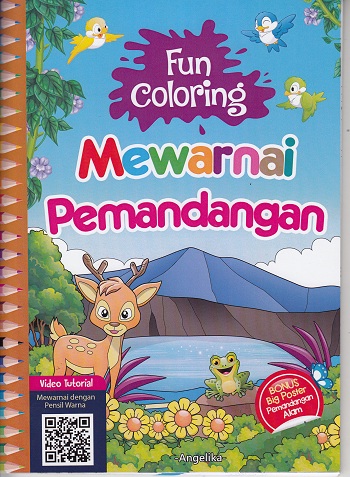 Fun Coloring: Mewarnai Pemandangan (Plus Poster)