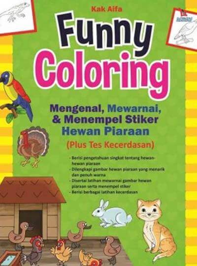 Funny Coloring;menegenal,mewarnai,& Menempel Sticker