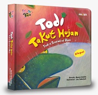 Dongeng Halo Balita : Todi Takut Hujan (Boardbook) | Bilingual