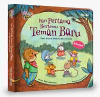 Dongeng Halo Balita: Hari Pertama Bertemu Teman Baru (Boardbook) Bilingual